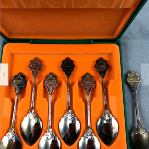 VTG 7 Silverplated Teaspoons Souvenir Australia Animals Featherdale Perfection - Picture 10 of 10